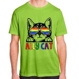 LGBT Ally Cat Be Kind Gay Rainbow Funny LGBTQ Gift Idea Adult ChromaSoft Performance T-Shirt