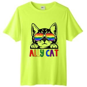 LGBT Ally Cat Be Kind Gay Rainbow Funny LGBTQ Gift Idea Tall Fusion ChromaSoft Performance T-Shirt