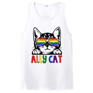 LGBT Ally Cat Be Kind Gay Rainbow Funny LGBTQ Gift Idea PosiCharge Competitor Tank