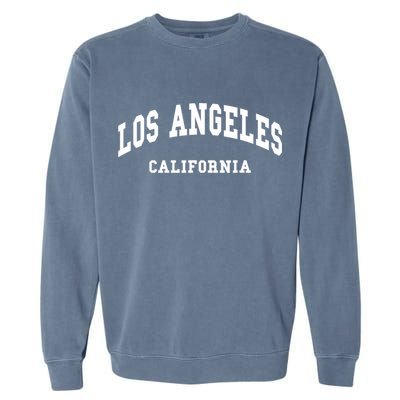 Los Angeles California LA CA Throwback Garment-Dyed Sweatshirt