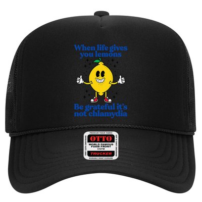 Lemons And Chlamydia Absurd Offensive Meme Sarcastic Edgy Trucker Hat