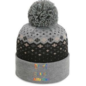 Lgbtq + Ally Cat Lgbtq Ally Cat Pride Gift The Baniff Cuffed Pom Beanie