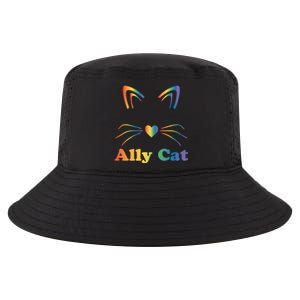 Lgbtq + Ally Cat Lgbtq Ally Cat Pride Gift Cool Comfort Performance Bucket Hat