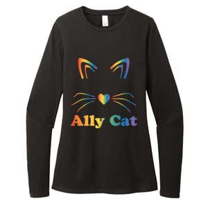 Lgbtq + Ally Cat Lgbtq Ally Cat Pride Gift Womens CVC Long Sleeve Shirt