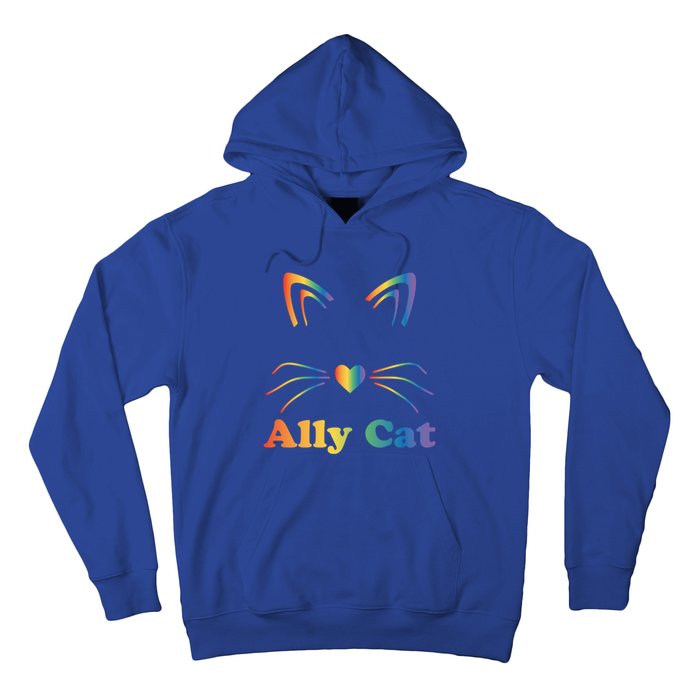 Lgbtq + Ally Cat Lgbtq Ally Cat Pride Gift Hoodie