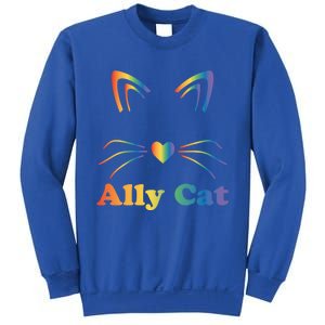 Lgbtq + Ally Cat Lgbtq Ally Cat Pride Gift Sweatshirt