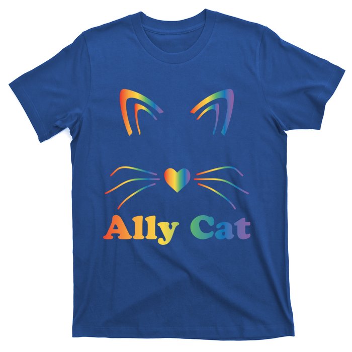 Lgbtq + Ally Cat Lgbtq Ally Cat Pride Gift T-Shirt