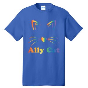 Lgbtq + Ally Cat Lgbtq Ally Cat Pride Gift Tall T-Shirt