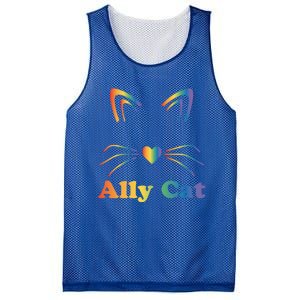 Lgbtq + Ally Cat Lgbtq Ally Cat Pride Gift Mesh Reversible Basketball Jersey Tank