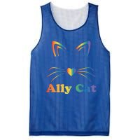 Lgbtq + Ally Cat Lgbtq Ally Cat Pride Gift Mesh Reversible Basketball Jersey Tank