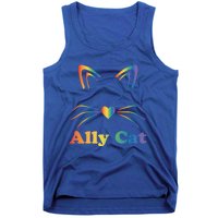 Lgbtq + Ally Cat Lgbtq Ally Cat Pride Gift Tank Top