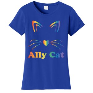 Lgbtq + Ally Cat Lgbtq Ally Cat Pride Gift Women's T-Shirt