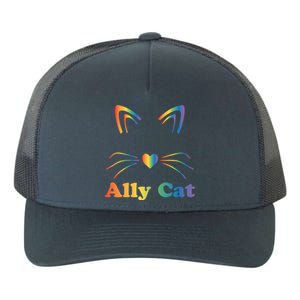 Lgbtq + Ally Cat Lgbtq Ally Cat Pride Gift Yupoong Adult 5-Panel Trucker Hat