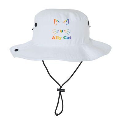 Lgbtq + Ally Cat Lgbtq Ally Cat Pride Gift Legacy Cool Fit Booney Bucket Hat