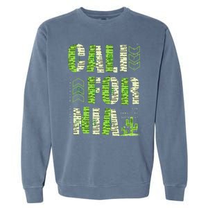 Los Angeles California Lettering Urban Garment-Dyed Sweatshirt