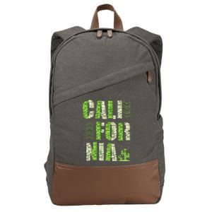 Los Angeles California Lettering Urban Cotton Canvas Backpack