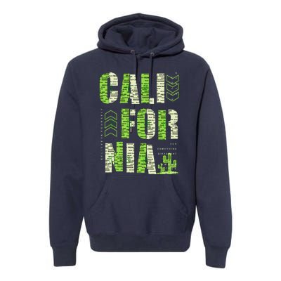 Los Angeles California Lettering Urban Premium Hoodie