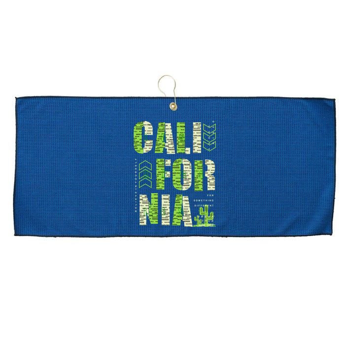 Los Angeles California Lettering Urban Large Microfiber Waffle Golf Towel