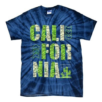Los Angeles California Lettering Urban Tie-Dye T-Shirt