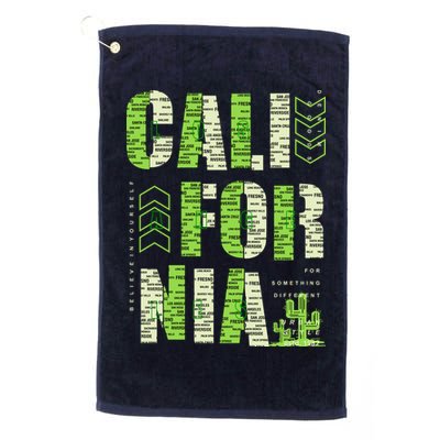 Los Angeles California Lettering Urban Golf Towel