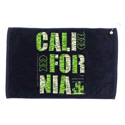 Los Angeles California Lettering Urban Grommeted Golf Towel