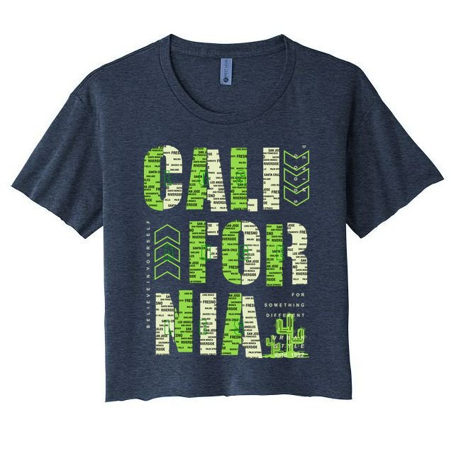 Los Angeles California Lettering Urban Crop Top