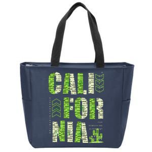 Los Angeles California Lettering Urban Zip Tote Bag