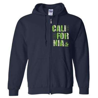 Los Angeles California Lettering Urban Full Zip Hoodie