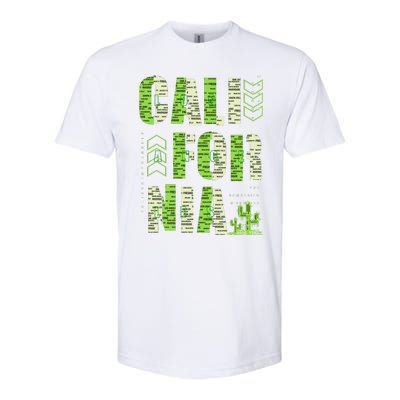 Los Angeles California Lettering Urban Softstyle® CVC T-Shirt