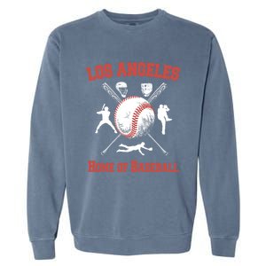 Los Angeles California Baseball Souvenirs Garment-Dyed Sweatshirt