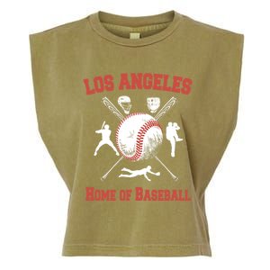 Los Angeles California Baseball Souvenirs Garment-Dyed Women's Muscle Tee