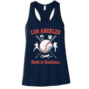 Los Angeles California Baseball Souvenirs Women's Racerback Tank