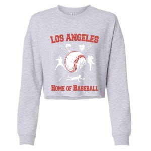 Los Angeles California Baseball Souvenirs Cropped Pullover Crew