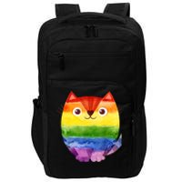 LGBT Allied Cat Be Kind Gay Rainbow Funny LGBTQ Impact Tech Backpack