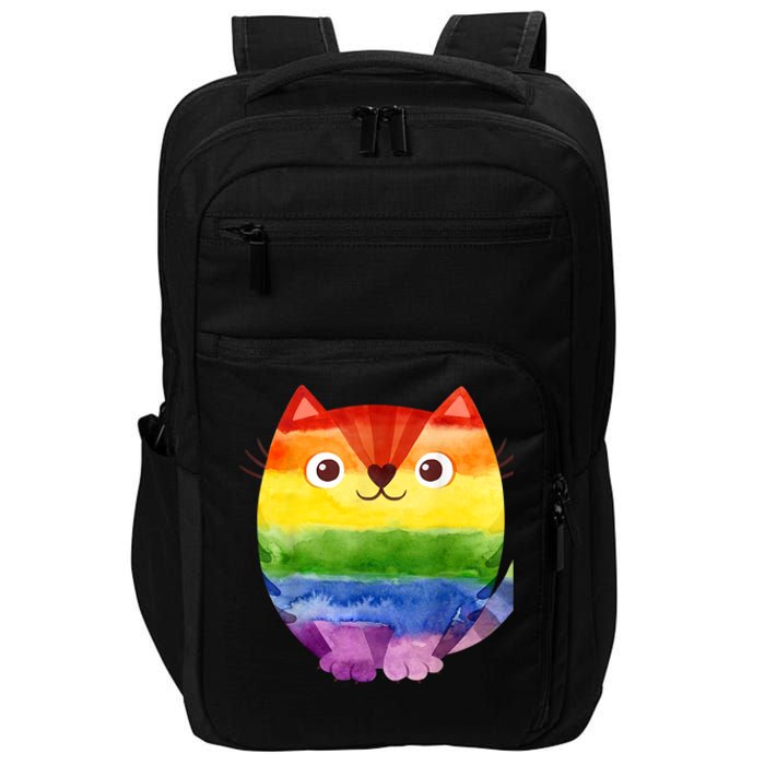 LGBT Allied Cat Be Kind Gay Rainbow Funny LGBTQ Impact Tech Backpack