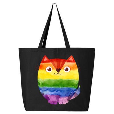 LGBT Allied Cat Be Kind Gay Rainbow Funny LGBTQ 25L Jumbo Tote