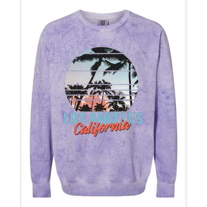 Los Angeles California Pride Vacation Travel Tourist Colorblast Crewneck Sweatshirt