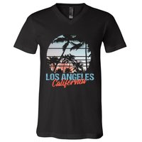 Los Angeles California Pride Vacation Travel Tourist V-Neck T-Shirt