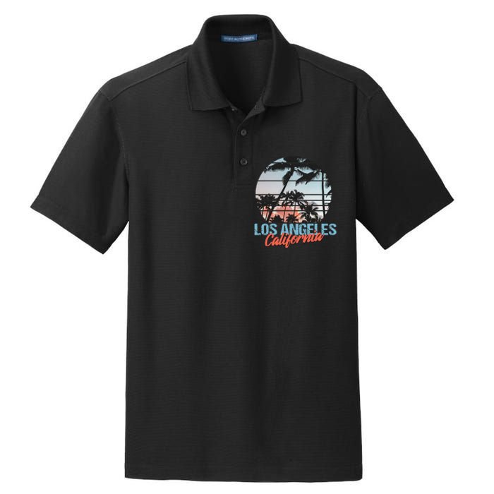 Los Angeles California Pride Vacation Travel Tourist Dry Zone Grid Polo