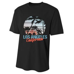 Los Angeles California Pride Vacation Travel Tourist Performance Sprint T-Shirt