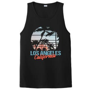 Los Angeles California Pride Vacation Travel Tourist PosiCharge Competitor Tank