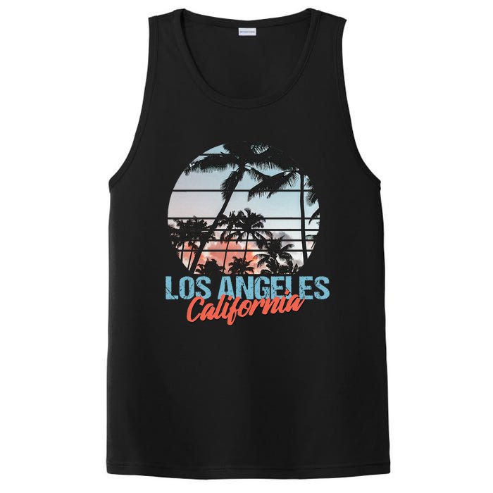 Los Angeles California Pride Vacation Travel Tourist PosiCharge Competitor Tank