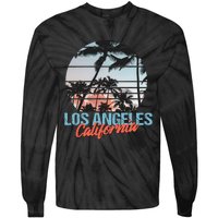 Los Angeles California Pride Vacation Travel Tourist Tie-Dye Long Sleeve Shirt