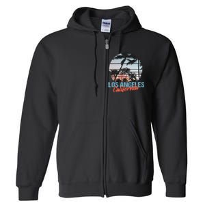 Los Angeles California Pride Vacation Travel Tourist Full Zip Hoodie