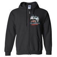 Los Angeles California Pride Vacation Travel Tourist Full Zip Hoodie