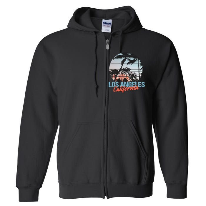 Los Angeles California Pride Vacation Travel Tourist Full Zip Hoodie