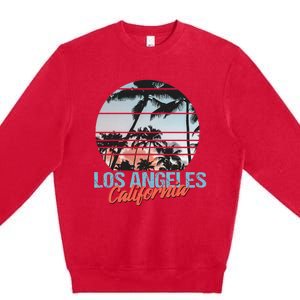 Los Angeles California Pride Vacation Travel Tourist Premium Crewneck Sweatshirt