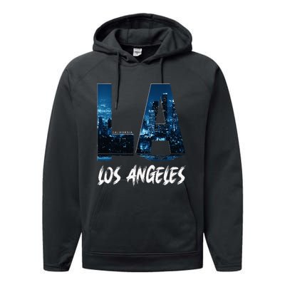 Los Angeles City California Performance Fleece Hoodie