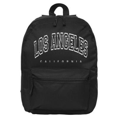 Los Angeles California Throwback 16 in Basic Backpack