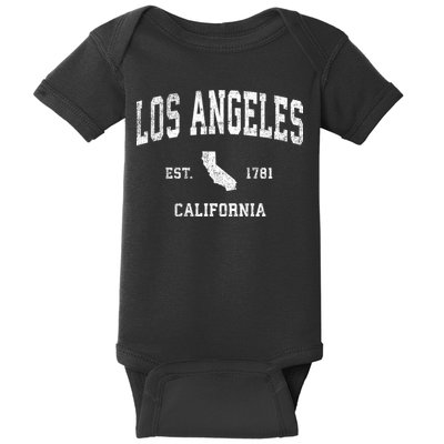 Los Angeles California Ca Vintage Sports Baby Bodysuit
